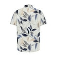 thumbnail image 5 of OGLCCG Mens Hawaiian Shirt Lapel Collar Short Sleeve Floral Printed Button Down Shirts Outdoor Tropical Summer Beach Shirts S-3XL, 5 of 5