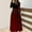 Red, variant on Deal for Days Holiday Decor Ofreoo Women's Print Colorful Long Dress Long Sleeve Round-Neck Long Dresses Womens Fall Fashion 2024