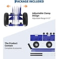 thumbnail image 4 of QinaQin Panel Dolly with Extended Handle,Heavy-Duty Drywall Cart, Solid Rubber Wheels, Adjustable Frame for Drywall, Plywood, Doors Use,Blue, 4 of 9