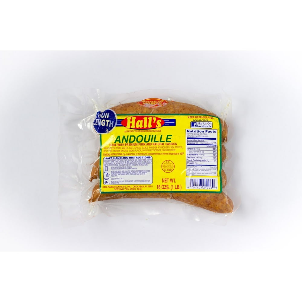 Hall's Andouille Sausage, 1 Lb.
