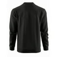 thumbnail image 5 of Men's V Neck Sweatshirt Long Sleeve Trendy Jacquard Knit Pullover Sweater Color Block Casual Fall Winter Tops (S, Black), 5 of 7