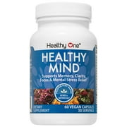 (6 pack) Healthy One Healthy Mind Brain Nootropic Supplement Cognitive Health 1-Count 60 Capsules