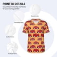 thumbnail image 4 of Balery Red Cars Baseball Jersey for Men Casual Button Down Shirts Short Sleeve Active Team Sports Uniform-Small, 4 of 9