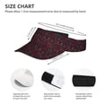 thumbnail image 2 of Kdxio Music Print Sun Visor Hat Golf Visor Adjustable Velcro Outdoor Sports Cap for Men Women, 2 of 6