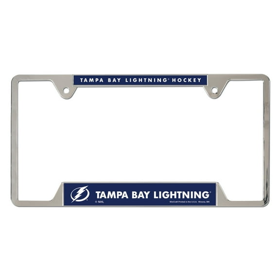 WinCraft  Tampa Bay Lightning Chrome Plated Metal License Plate Frame