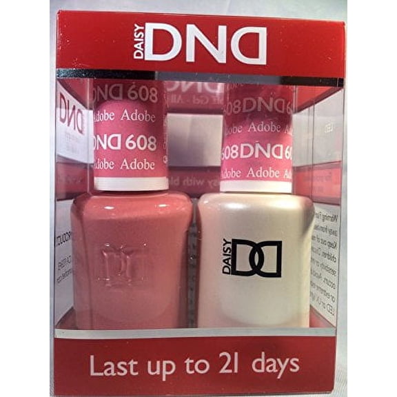 DND Nail Polish Gel & Matching Lacquer Set (608 - Adobe)