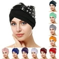 thumbnail image 3 of iHPH7 Head Turbans for Women Head Wraps for Cancer Patients Women Chemo Caps for Women Head Wraps for Black Women Turban Head Wraps for Women, Pink One Size, 3 of 9