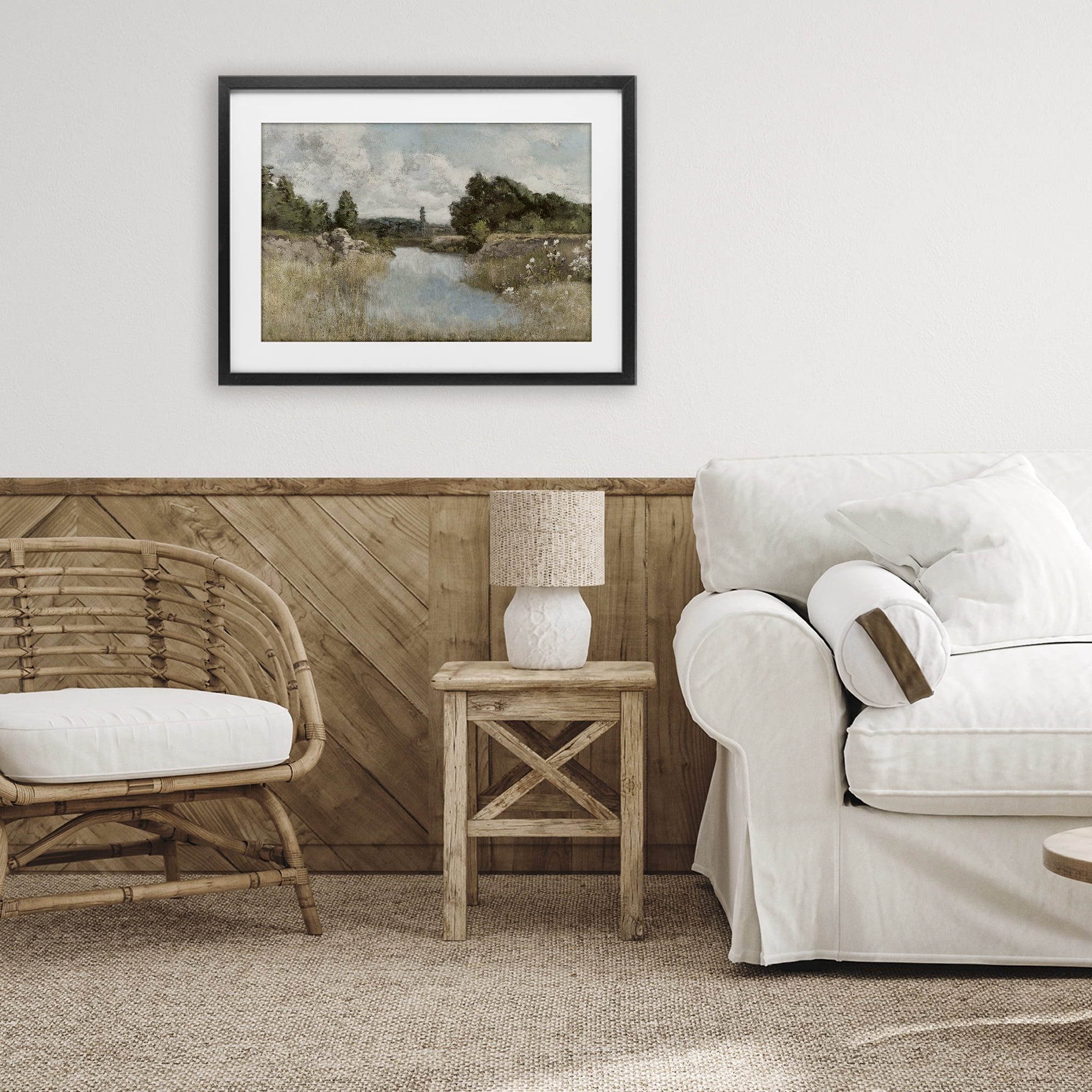 Stupell Industries Dawn At The Shore Black Framed Print Under Glass, design by Christy McKee