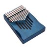 Htovila 17-Key Solid Wood Kalimba Finger Piano Thumb Piano with Tuning Hammer Wipe Cloth Notes Sticker 2pcs Finger Guards