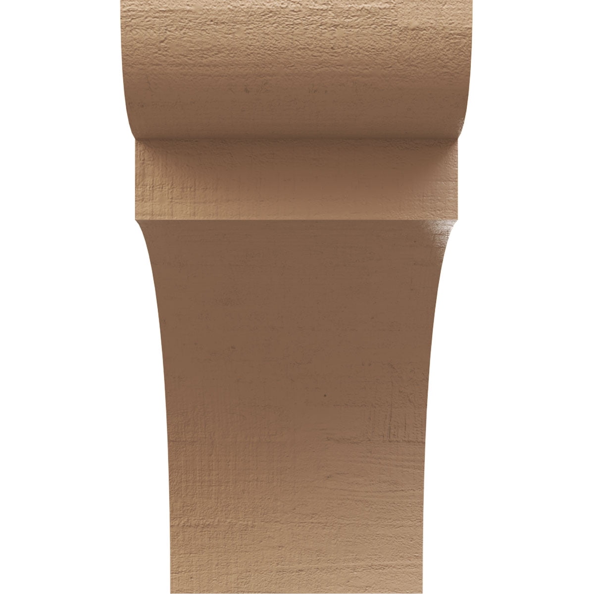 9"W x 18"D x 18"H Classic Yorktown Rough Cedar Woodgrain TimberThane Corbel, Primed Tan