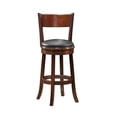 thumbnail image 2 of Home Square Palmetto 24" Swivel Bar Stool in Walnut - Set of 3, 2 of 2