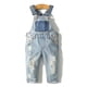 thumbnail image 1 of Overoles Vaquero Lindo y Delgado Denim Rasgado Para Niña,KIDSCOOL SPACE, 12-18 Meses, 1 of 8