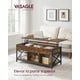 thumbnail image 4 of VASAGLE Mesa de Centro Elevable, Mesa Centro con Compartimentos Ocultos y Estante de Almacenamiento, para Salón, Estructura de Acero, 50 x 120 x (49-62 cm), Marrón Rústico y Negro, 4 of 6