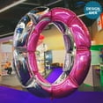 thumbnail image 3 of 40 inch Modular Arch Shaped Panel - Silver Foil Mylar Balloon - Party Supplies Decorations, 3 of 5