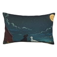 thumbnail image 1 of Balery Farm Dog Duck Moonlight Funda de Cojín Estampada, Regalos para Mujeres, Regalos de Amor para Ella, Regalos para Novia o Esposa, Funda de Almohada-14"x20", 1 of 6