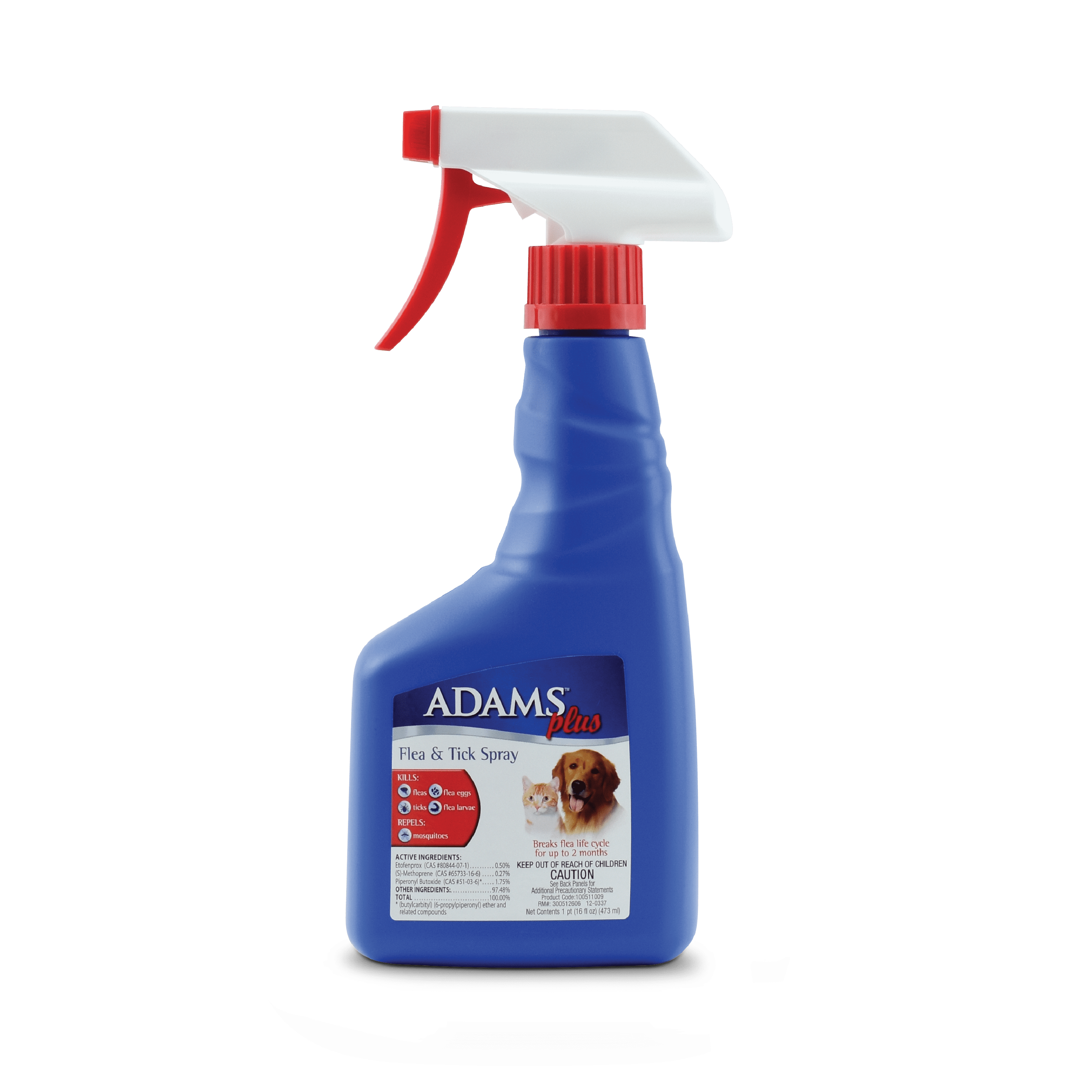 Adams Plus Flea and Tick Spray for Cats and Dogs 32 ounces