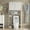White 01, variant on Furnihold Over The Toilet Storage Cabinet with Barn Doors, 32.3''W Farmhouse Bathroom Over Toilet Shelf Space Saver with Toilet Paper Holder, White