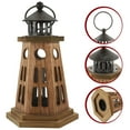 thumbnail image 4 of MRLESS Vintage Wooden Candle Lantern Portable Lighthouse Holder for Home Wedding Party, 4 of 7
