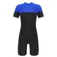 thumbnail image 2 of MSemis Kids Boys Girls Boyleg Swimsuit Rash Guard UPF 50+One Piece Bathing Suit, 2 of 4