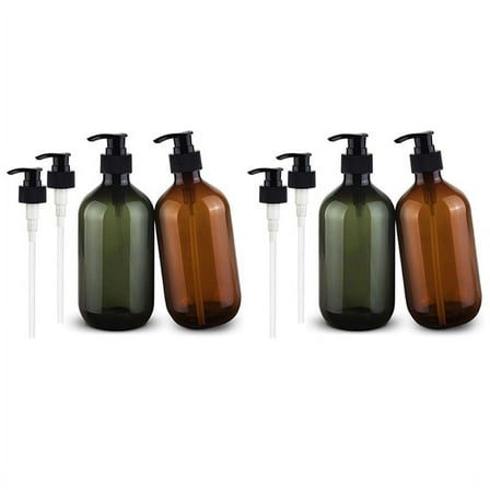 4X 17Oz Soap Dispenser, Hand Dish Soap Dispenser for Kitchen Bathroom Countertop