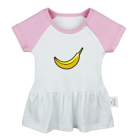 

Fruit Banana Pattern Dresses For Baby Newborn Babies Skirts Infant Princess Dress 0-24M Kids Graphic Clothes (Pink Raglan Dresses 12-18 Months)