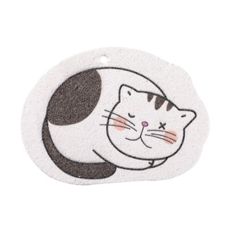 

Kitchen Accessories Tools Cartoon Printing Compressed Wood Pulp Sponge Wipe Decontamination Cleaning Brush