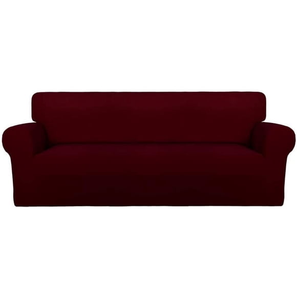 Super Stretch Chair Sofa Slipcover – Spandex Non Slip Soft Couch Sofa Cover, Washable Furniture Protector with Non Skid Foam and Elastic Bottom for Kids, Pets