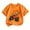 00-Orange#631, variant on Kiijoy Toddler Boys Halloween T Shirt Graphic Tee Kids Short Sleeve T-Shirt, Sizes 2-3