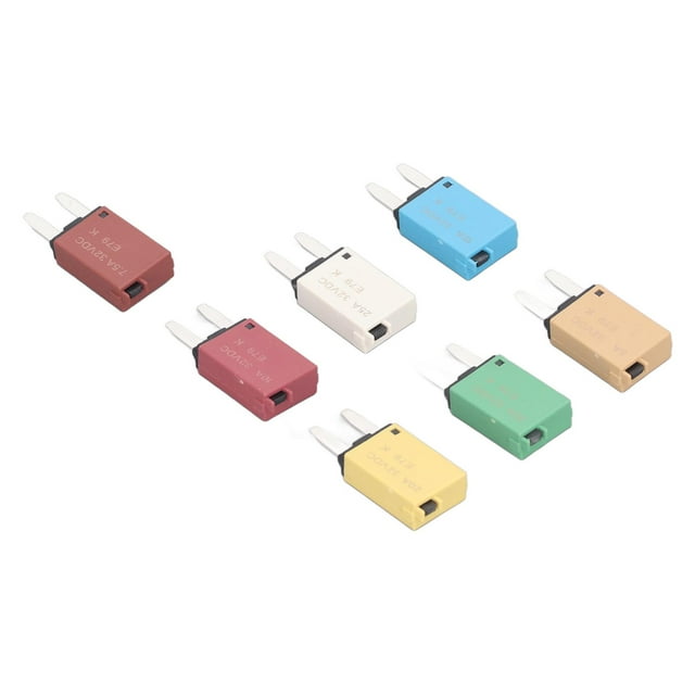 Blade Fuse Circuit Breaker, Resettable Fuse Breaker 5A 7.5A 10A 15A 20A 25A 30A 32VDC Conductivity For Marine Car RV System