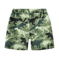 thumbnail image 5 of ZHOGXU Child Boys Girls Summer Shorts With Pockets Cartoon Print Elastic Waist Comfortable Lightweight Casual Wear For Holiday Beach,Army Green,1-2 Years, 5 of 5