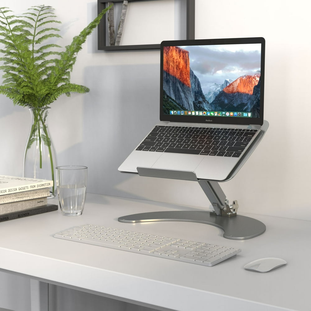 SLYPNOS Height And Angle Adjustable Aluminum Laptop  Stand  