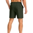 thumbnail image 3 of Domzle Men's Casual Golf Shorts Lightweight Stretch Quick-Dry Shorts for Hiking Work with Pockets Army Green 3XL, 3 of 4