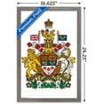 thumbnail image 3 of Canada - Coat of Arms Wall Poster, 14.725" x 22.375", Framed, 3 of 5