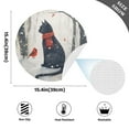 thumbnail image 2 of Ryvnso Cat and Bird in Winter Round Plate Mats Dining Table Placemat Set of 4 for Holiday Decoration, 2 of 7