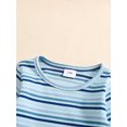thumbnail image 5 of WIBACKER Newborn Baby Girls Boys Clothes Outfit Stripe Long Sleeve Ribbed Knit Romper Pants Set Fall Winter, 5 of 9