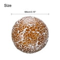 thumbnail image 2 of Uxcell 3Pcs Decorative Glass Balls 3.15 inch Orbs Centerpiece Balls Mosaic Glass Balls for Decor Bowls, Light Brown, 2 of 5