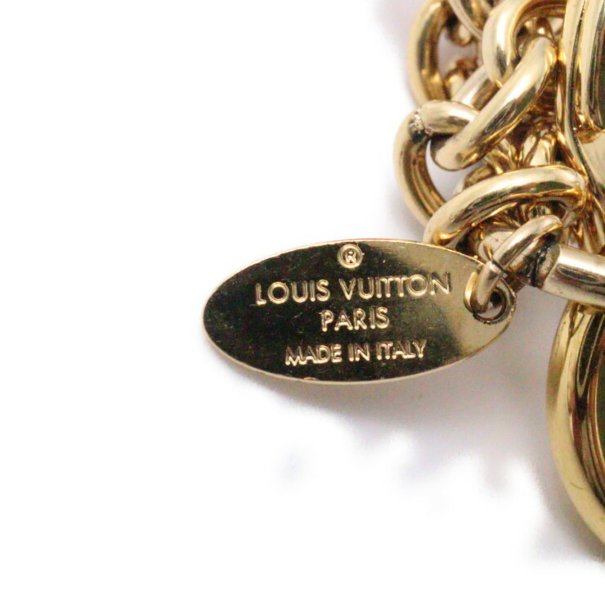 LOUIS VUITTON Porte Cles looping Key Holder Gold Pink M66006 LV Auth am4003  Golden Metal ref.848509 - Joli Closet