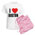 thumbnail image 6 of CafePress - I HEART BOSTON Women's Light Pajamas - Women's Short Sleeve Print T-Shirt and Pants Light Cotton Pajama Set, 6 of 7