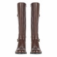 thumbnail image 3 of Baretraps Ladies Tall Riding Boot Size 9, Zipper Faux Leather, Brown New without Box, 3 of 8