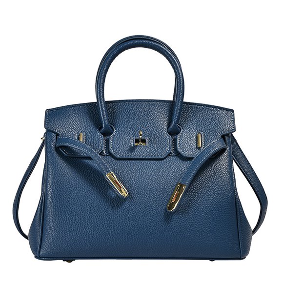 Sac à Bandoulière en Cuir PU, Sacs à Main en Cuir pour Femmes Sacs à Bandoulière Sacs à Bandoulière - Bleu Foncé