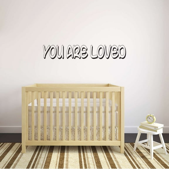 Children You are Loved Beautiful Quotes & Sayings Wall Decal Decoration Love Motivational Vinyl Wall Art Decal Sticker Lasts Years and Easily Removable - Size: 20 In(W) x 4 In(H)