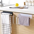 thumbnail image 3 of Wood Bath Towel Rack Bathroom Shelves Wall Mounted Nail-free Hanging Towel Holder Towel Bar Rustproof, 3 of 8