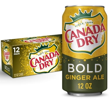 Canada Dry Caffeine Free Bold Ginger Ale Soda Pop, 12 fl oz, 12 Pack Cans