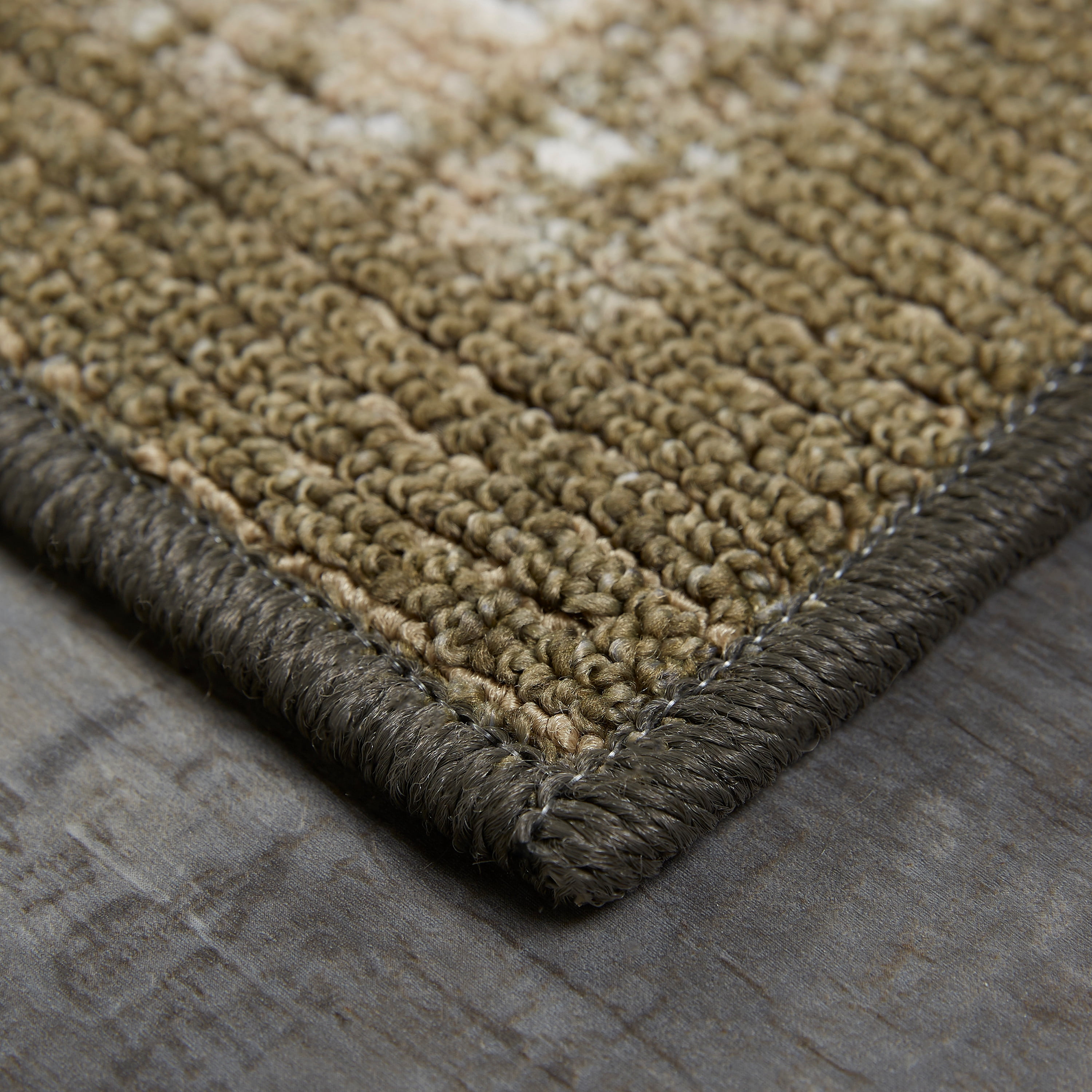Mohawk Home Heritage Miley Charcoal Printed Area Rug, 7'6"x10', Grey