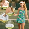 thumbnail image 6 of Yuyamidu Golf Ball Tennis Dress for Women Palm Leaves Tennis Golf Dresses with Built in Shorts Fashion Sleeveless Workout Athletic Dresses Size L, 6 of 7