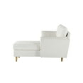 thumbnail image 4 of Studio Living Sanborn Sectional Sofa, Cream Fabric, 4 of 5