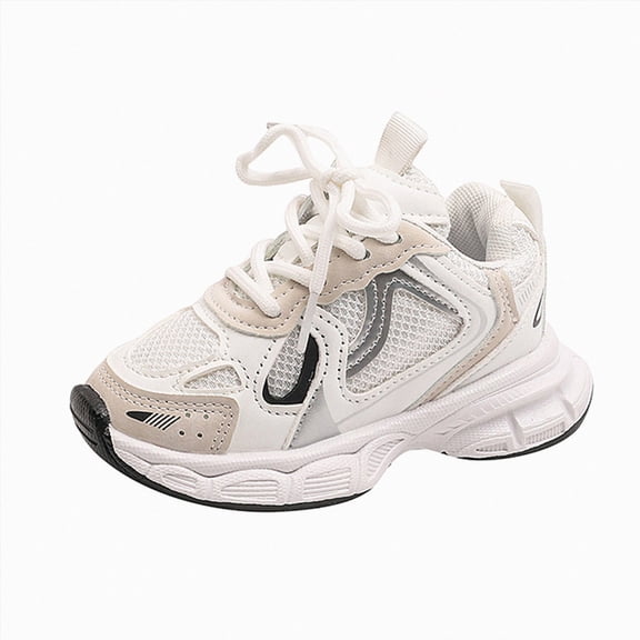 newwalpole Kids Sneakers Toddler Boys Girls Soft Breathable Casual Sport Shoes(White,7)
