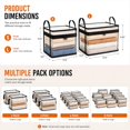 thumbnail image 2 of Storage Box with Lid Large White PVC Clear Storage Bin High Capacity Organizer for Home, Camping, Travel, Attic and Moving S 1PC, 2 of 8