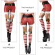 thumbnail image 3 of 1pc Leggings estampados navideños Moda Stretch Slim Skinny Pants Pantalones deportivos, 3 of 5