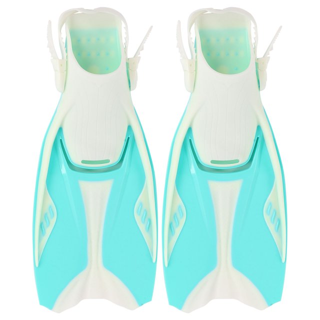 Snorkel Fins Open Heel Swim Fins 1 Pair Training TPR Long Flippers with Adjustable Belt for Diver for Diving for Snorkeling Surfing ANGGREK Otros